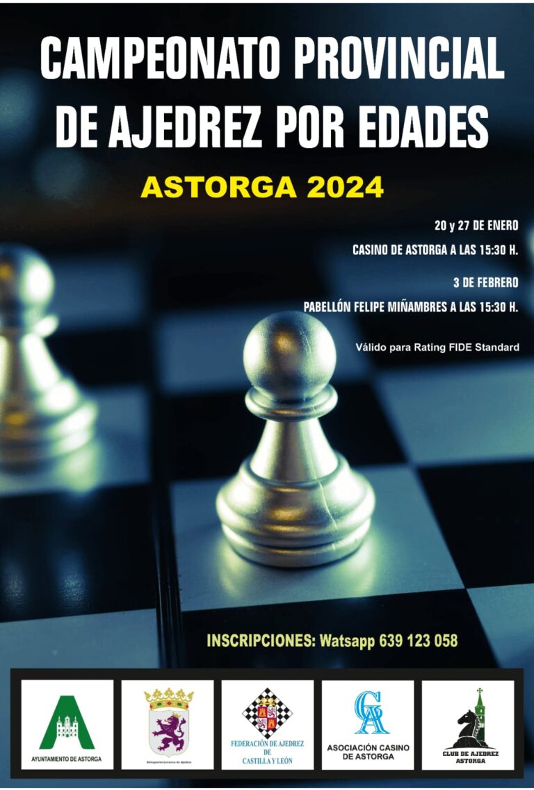 Torneo de Ajedrez en el Casino sabados 20 y 27 de Enero