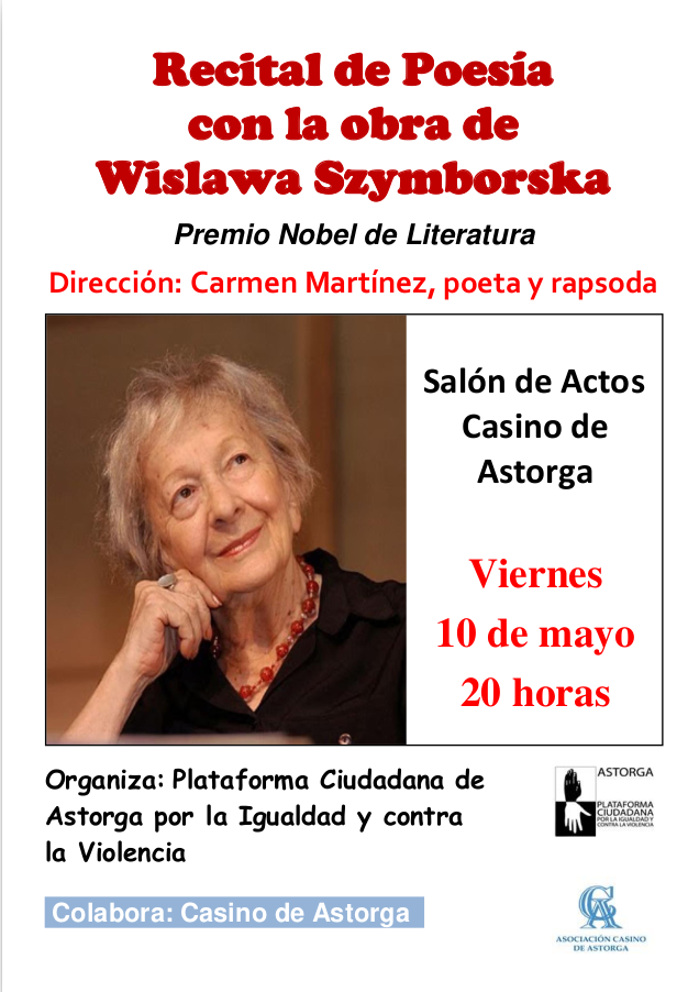Recital de poesía con la obra de Wislava Szymborska
