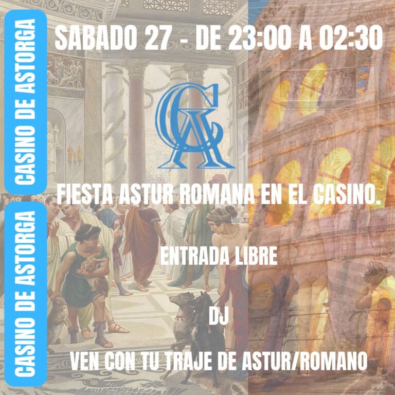 Fiesta Astur Romana este śabado 27. De 23:00 a 2:30